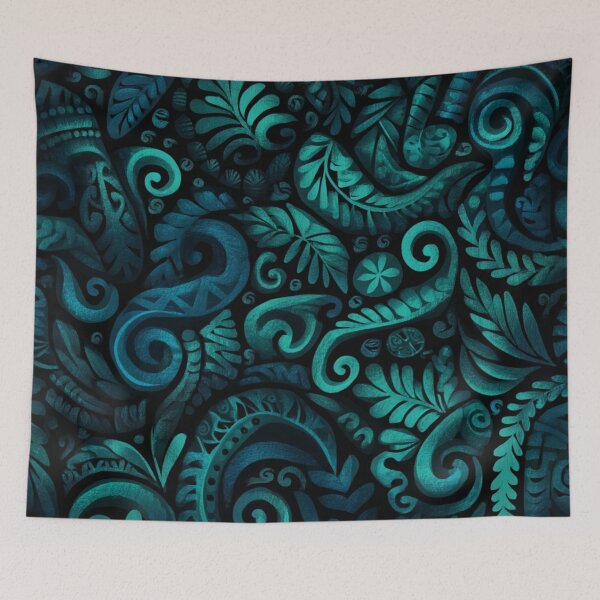 Item preview, New Zealand Māori Paua Pattern Koru Design 849 designed and sold by GrinGalore.