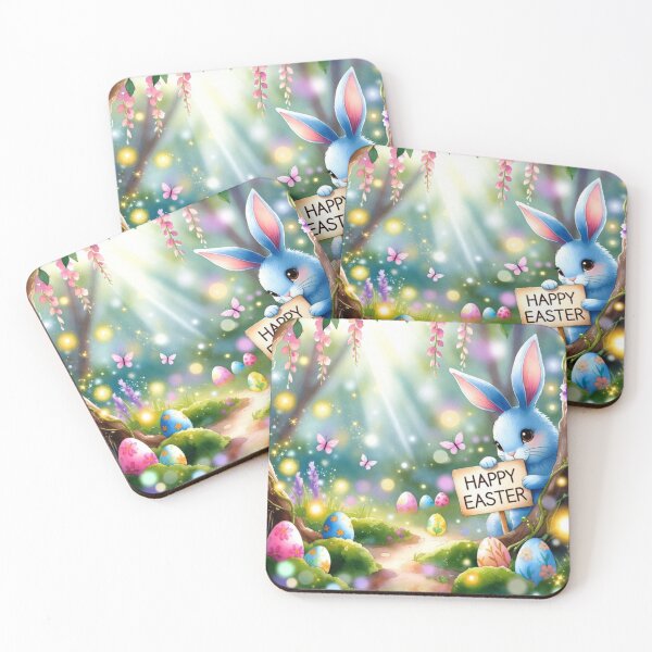 Item preview, Magical Pastel Easter Bunny Enchanted Forest designed and sold by PixelVibe782.