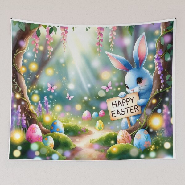 Item preview, Magical Pastel Easter Bunny Enchanted Forest designed and sold by PixelVibe782.