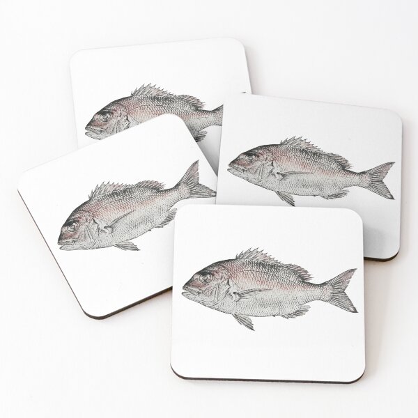 Item preview, Gyotaku of Red Snapper designed and sold by INKEDOCEAN.