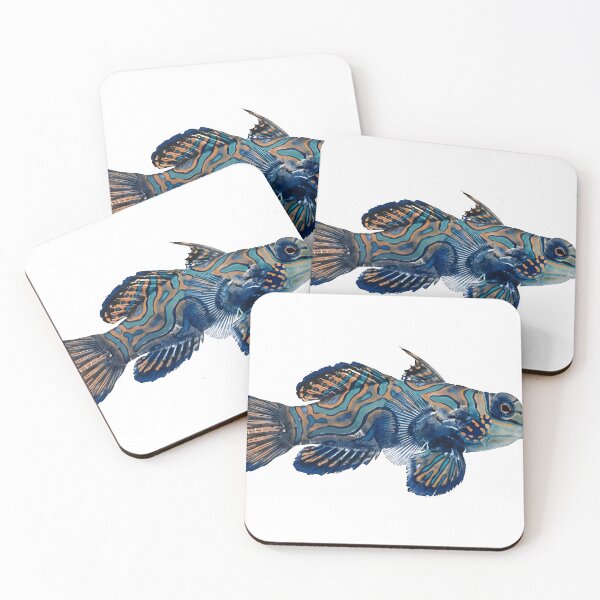Item preview, Gyotaku of Mandarinfish designed and sold by INKEDOCEAN.