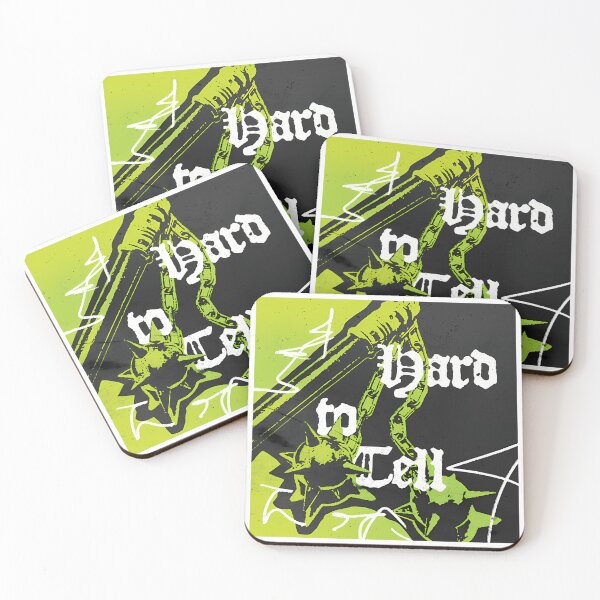Item preview, Hard To Tell - Gothic Typography & Green Weapon Graphic designed and sold by MarianDArt.