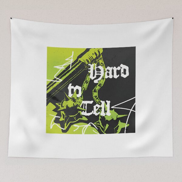 Item preview, Hard To Tell - Gothic Typography & Green Weapon Graphic designed and sold by MarianDArt.