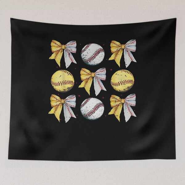 Item preview, Retro Coquette Bow Funny Game Day Baseball Softball Mama designed and sold by Cheesymatiion.