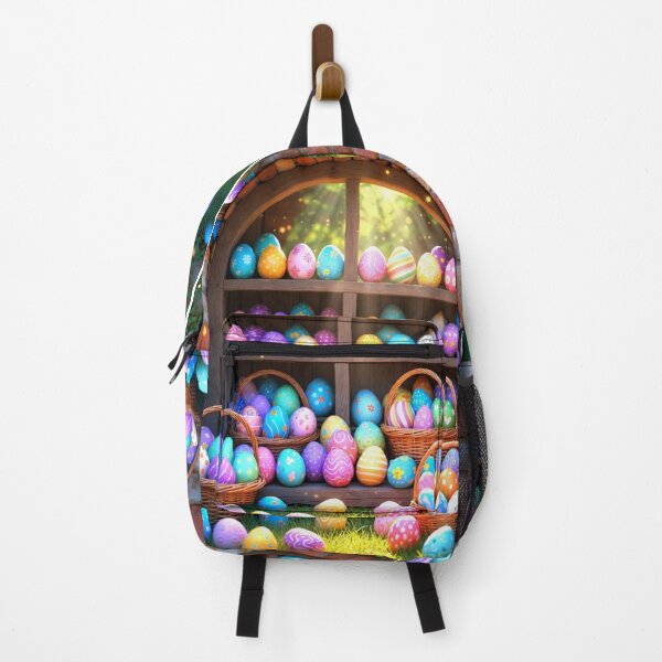 Item preview, Magical Easter Hobbit Window of Colorful Eggs designed and sold by PixelVibe782.