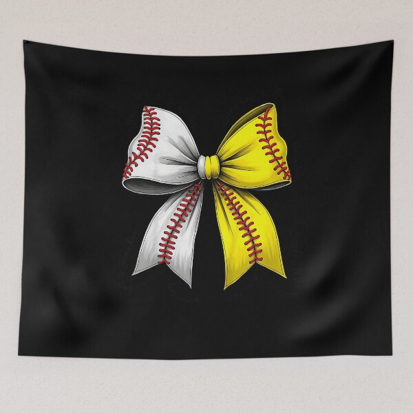 Item preview, Baseball Softball Bow, Coquette Baseball mom Mama designed and sold by Cheesymatiion.