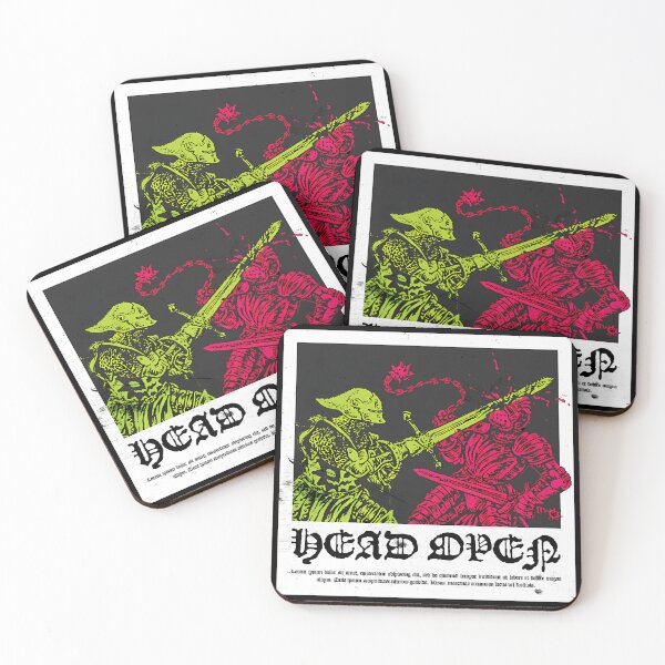 Item preview, Head Open Acid Grunge Medieval Duel Poster designed and sold by MarianDArt.