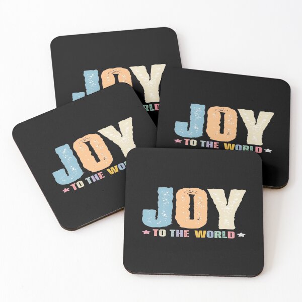 Item preview, Colorful Distressed “JOY to the World” Holiday Typography – Festive Christmas Season Graphic Art designed and sold by Bright Nest Studio.