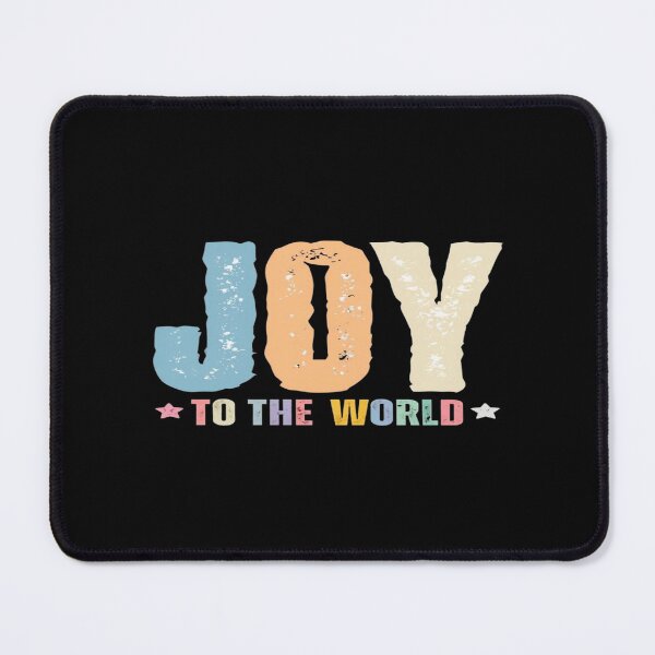 Item preview, Colorful Distressed “JOY to the World” Holiday Typography – Festive Christmas Season Graphic Art designed and sold by Bright Nest Studio.