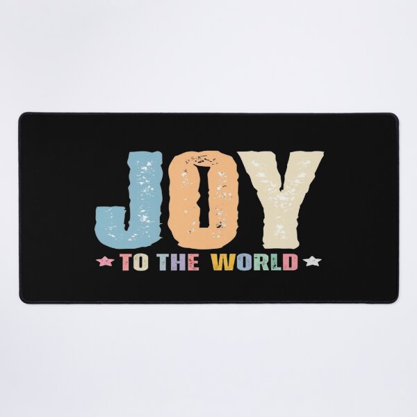 Item preview, Colorful Distressed “JOY to the World” Holiday Typography – Festive Christmas Season Graphic Art designed and sold by Bright Nest Studio.