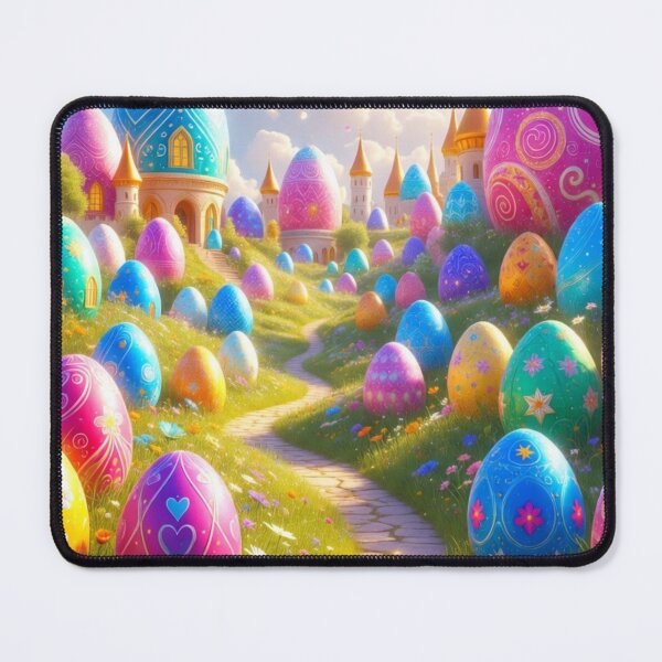 Item preview, Magical Easter Wonderland with Giant Colorful Eggs designed and sold by PixelVibe782.