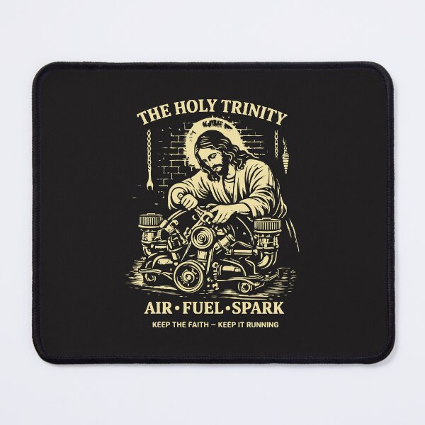 Item preview, Holy Trinity Air Fuel Spark Funny Mechanic Christian Humor designed and sold by kiralynstration.