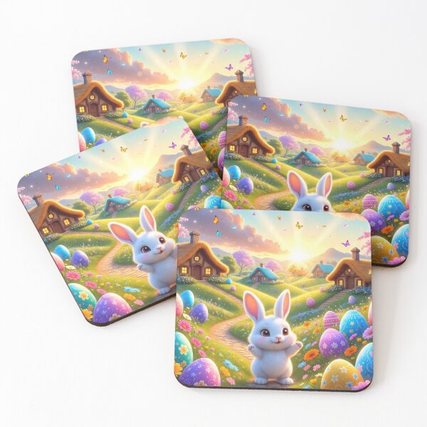 Item preview, Magical Easter Bunny Village Fantasy designed and sold by PixelVibe782.
