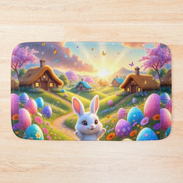Item preview, Magical Easter Bunny Village Fantasy designed and sold by PixelVibe782.