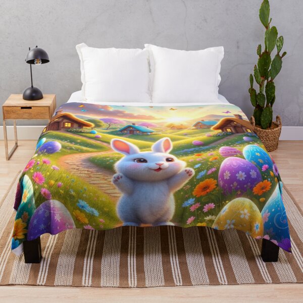 Item preview, Magical Easter Bunny Village Fantasy designed and sold by PixelVibe782.