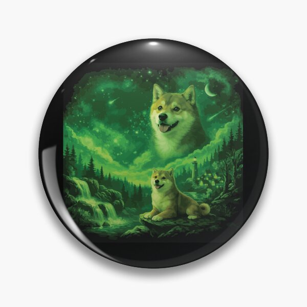 Artikelvorschau, Akita heult den Mond an – Vintage 90er Jahre Retro-Tierhund entworfen und verkauft von BOUCHERIT amine.