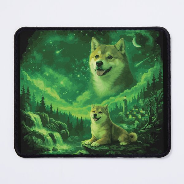 Item preview, Akita Dog Howling to The Moon Vintage 90s Retro Animal Dog designed and sold by BOUCHERIT amine.