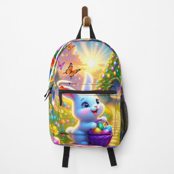 Item preview, Magical Easter Bunny Path of Colorful Eggs designed and sold by PixelVibe782.
