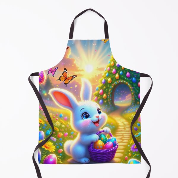 Item preview, Magical Easter Bunny Path of Colorful Eggs designed and sold by PixelVibe782.
