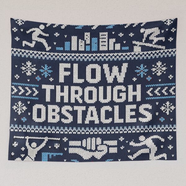 Item preview, Flow Through Obstacles Parkour Urban Flow Knitting Pattern designed and sold by Mauswohn.