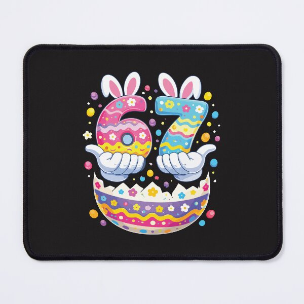 Item preview, Funny Easter Bunny 6+7=67 Math Meme designed and sold by kiralynstration.