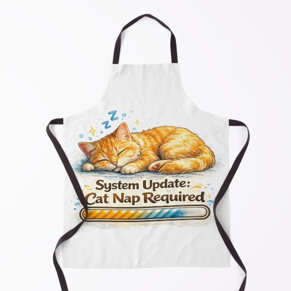 Item preview, Funny Cat Nap System Update Shirt designed and sold by PawTheory.