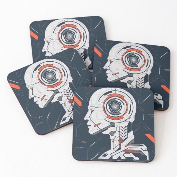 Item preview, concept of deep learning or machine learning, graphic of artificial intelligence combined with circuit board pattern designed and sold by NiamLab.