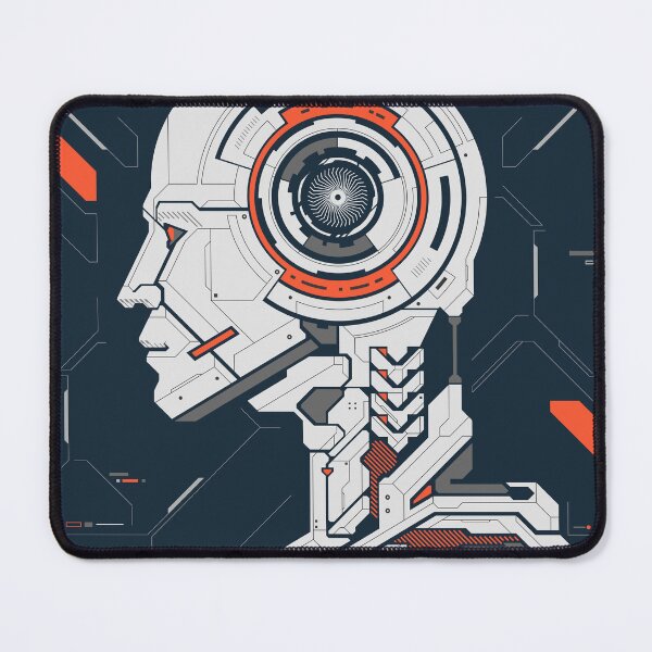 Item preview, concept of deep learning or machine learning, graphic of artificial intelligence combined with circuit board pattern designed and sold by NiamLab.