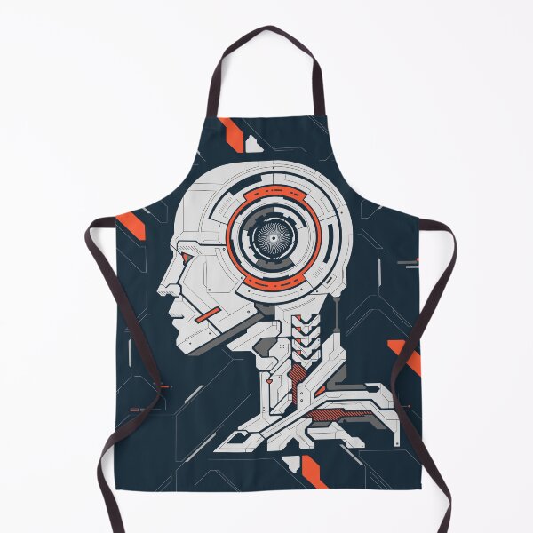 Item preview, concept of deep learning or machine learning, graphic of artificial intelligence combined with circuit board pattern designed and sold by NiamLab.