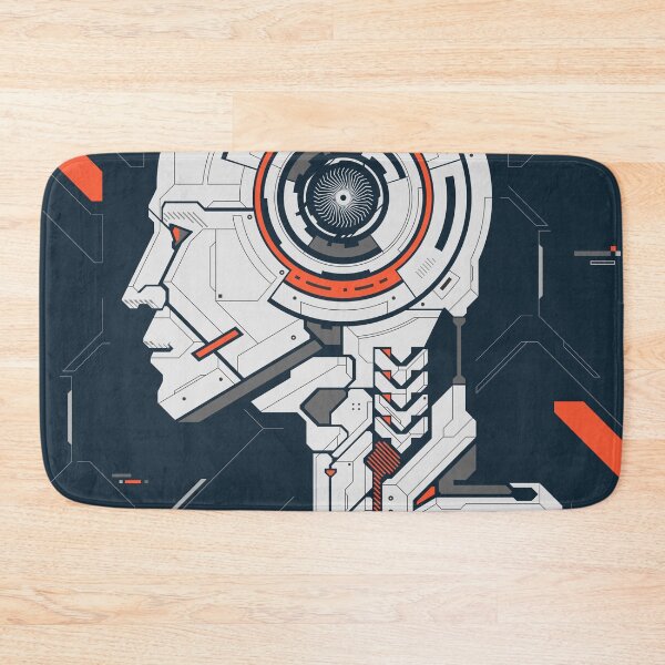 Item preview, concept of deep learning or machine learning, graphic of artificial intelligence combined with circuit board pattern designed and sold by NiamLab.