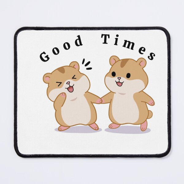 Item preview, Good Times Cute Hamster Sticker- Funny Kawaii Hamster Friends designed and sold by pn_terest.