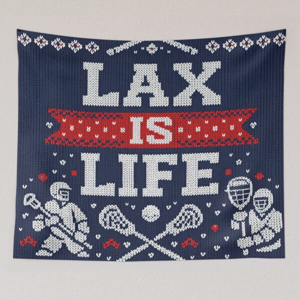 Item preview, Lax is Life Lacrosse Sports Motivation Knitting Pattern designed and sold by Mauswohn.