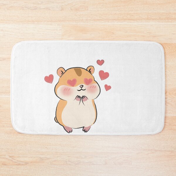 Item preview, Cute love hamster sticker-Kawaii heart eyes hamster designed and sold by pn_terest.