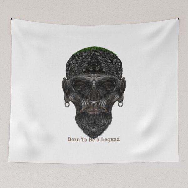 Item preview, Born To Be A Legend Chicano Skull Biker designed and sold by Hedoraxe.