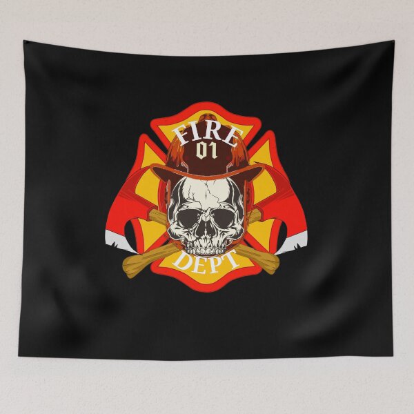 Item preview, Firefighter Skull  designed and sold by TheEndDesign.