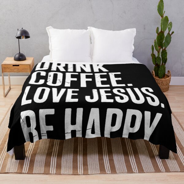 Item preview, Drink Coffee Love Jesus Be Happy I Love Coffee Premium Tri-Blend designed and sold by AlisonPAnderson.