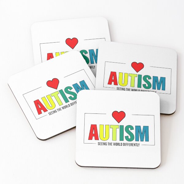 Item preview, Autism Awareness “Seeing the World Differently” Colorful Typography – Inclusive Positive Message Art designed and sold by Bright Nest Studio.