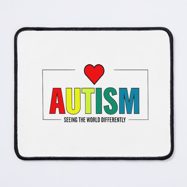 Item preview, Autism Awareness “Seeing the World Differently” Colorful Typography – Inclusive Positive Message Art designed and sold by Bright Nest Studio.