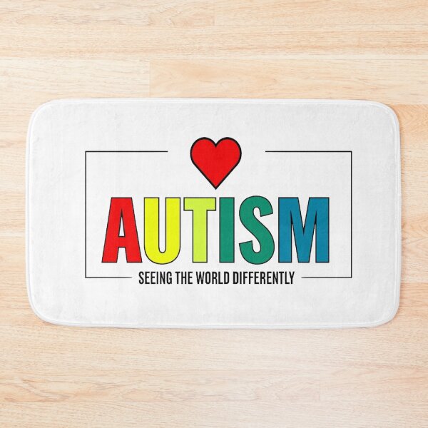 Item preview, Autism Awareness “Seeing the World Differently” Colorful Typography – Inclusive Positive Message Art designed and sold by Bright Nest Studio.