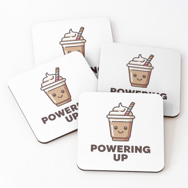 Item preview, Powering Up Kawaii Frappe - Morning Caffeine Motivation designed and sold by Mr-wow.