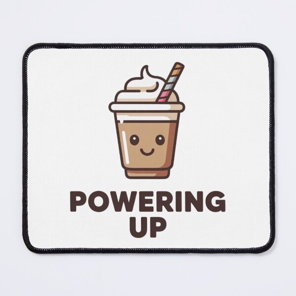 Item preview, Powering Up Kawaii Frappe - Morning Caffeine Motivation designed and sold by Mr-wow.