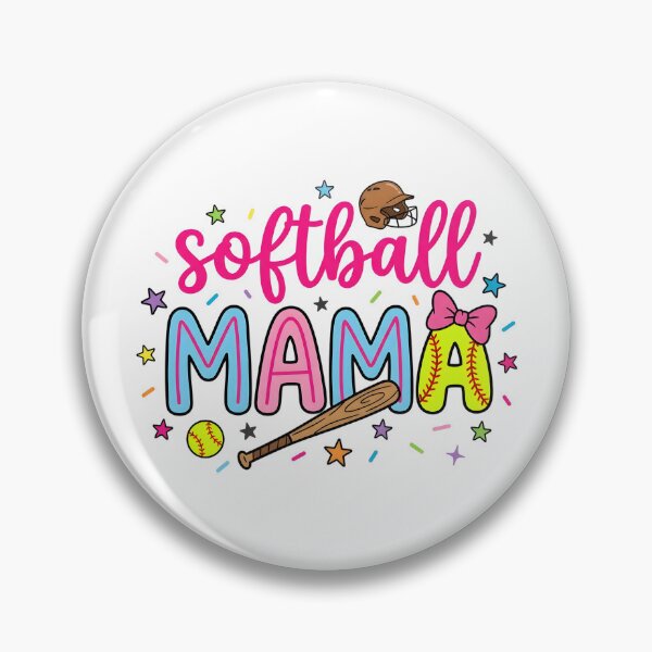 Item preview, Softball Mama Preppy Coquette Bow Stars Game Day Mom Mother designed and sold by OlakunleOloroz.