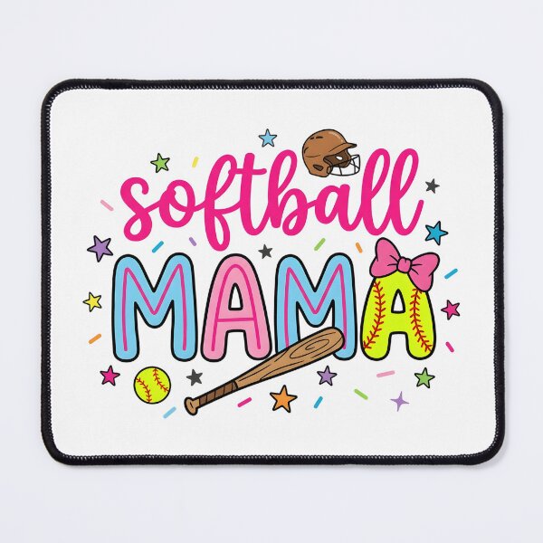 Item preview, Softball Mama Preppy Coquette Bow Stars Game Day Mom Mother designed and sold by OlakunleOloroz.