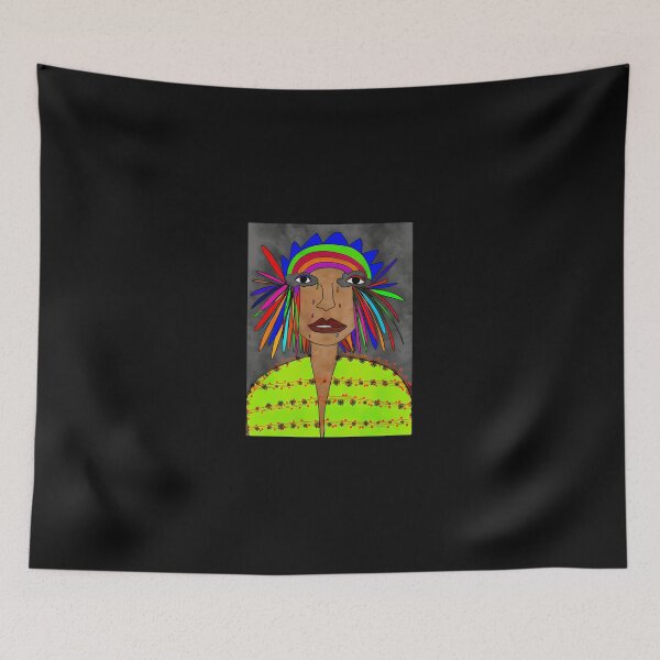 Item preview,  Crying Rainbow Eyes Dreamer Whimsical Emotional Portrait designed and sold by Ranicholasyy.