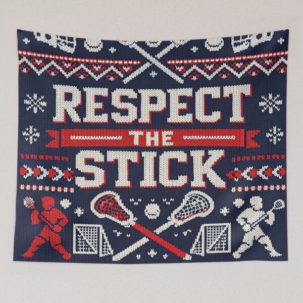 Item preview, Respect the Stick Lacrosse Sportgeist Knitting Pattern designed and sold by Mauswohn.