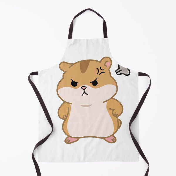 Item preview, Angry Cute Hamster Sticker-Moody Chubby Cartoon Animal designed and sold by pn_terest.