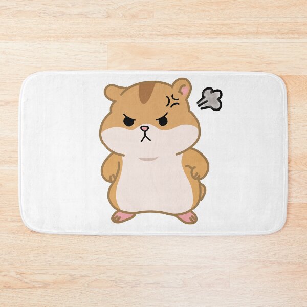 Item preview, Angry Cute Hamster Sticker-Moody Chubby Cartoon Animal designed and sold by pn_terest.
