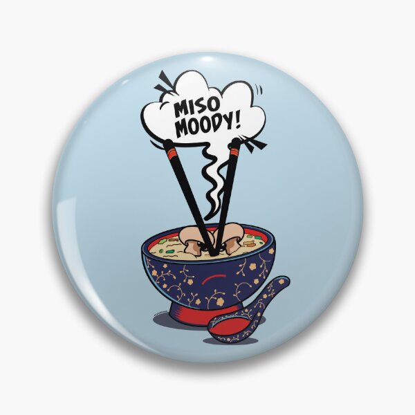 Item preview, Miso Moody Funny Food Pun -  designed and sold by YaldiDesign.