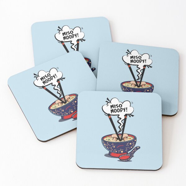 Item preview, Miso Moody Funny Food Pun -  designed and sold by YaldiDesign.