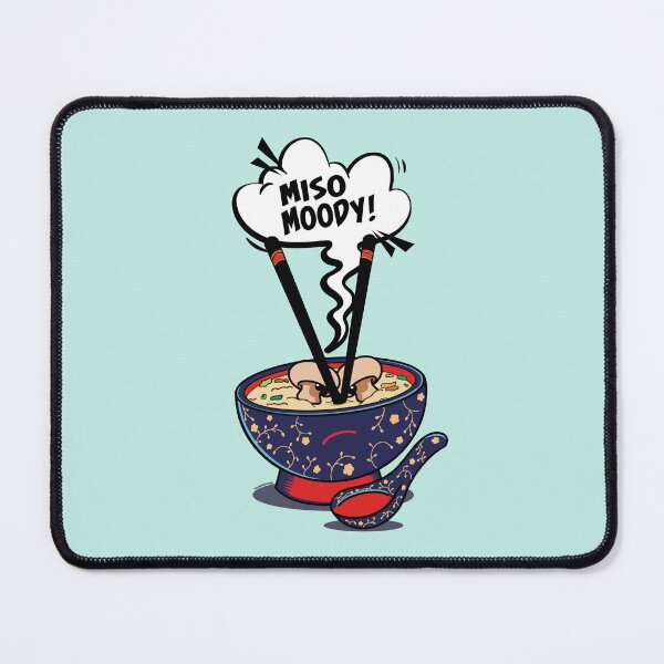 Item preview, Miso Moody Funny Food Pun -  designed and sold by YaldiDesign.